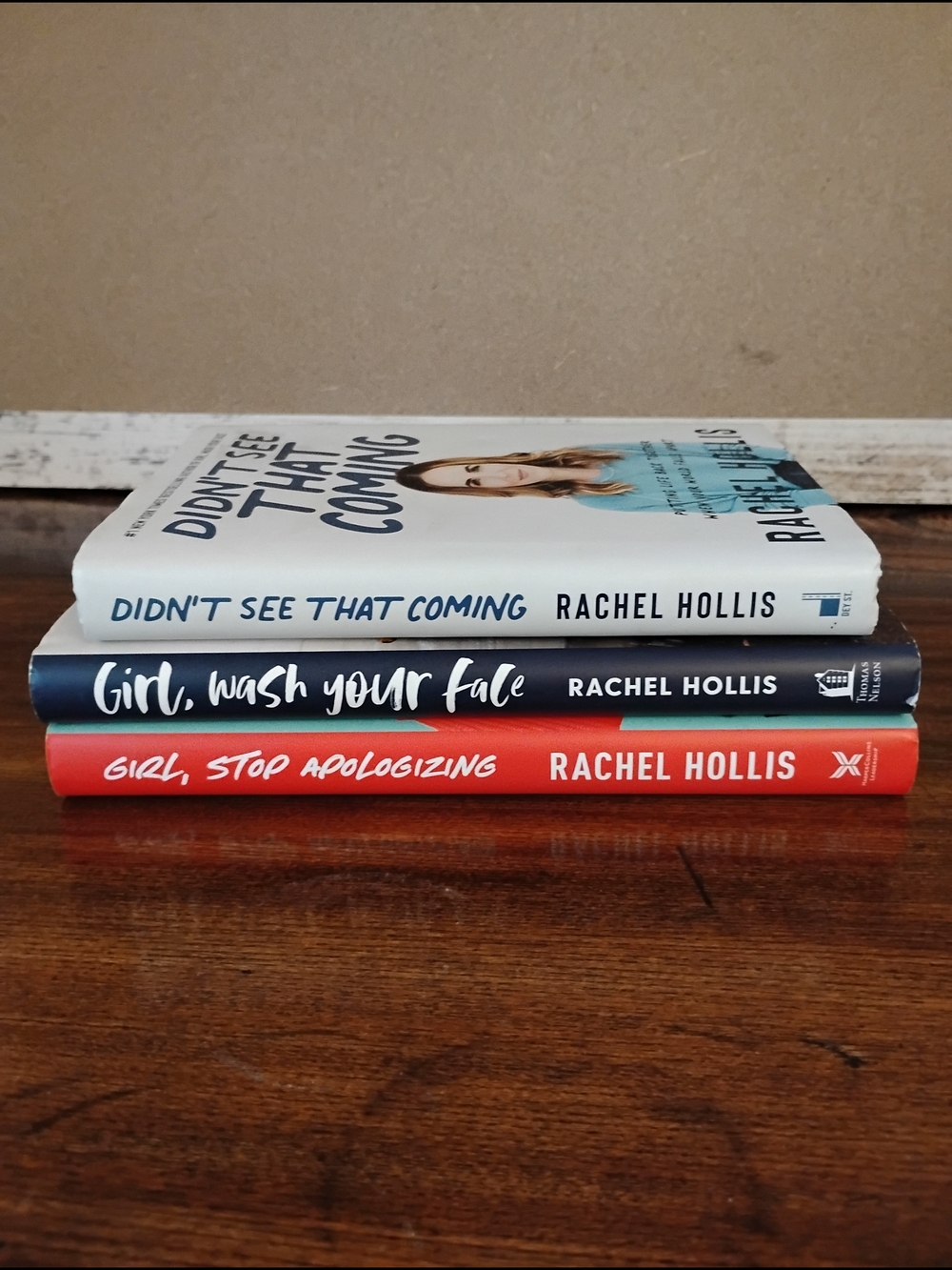 Rachel Hollis Book Set - White, Navy, Red Spines